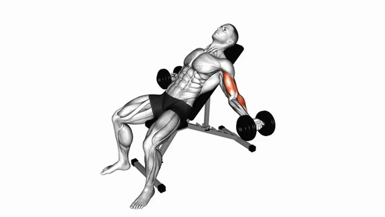 How to do Dumbbell Incline Inner Biceps Curls? Image