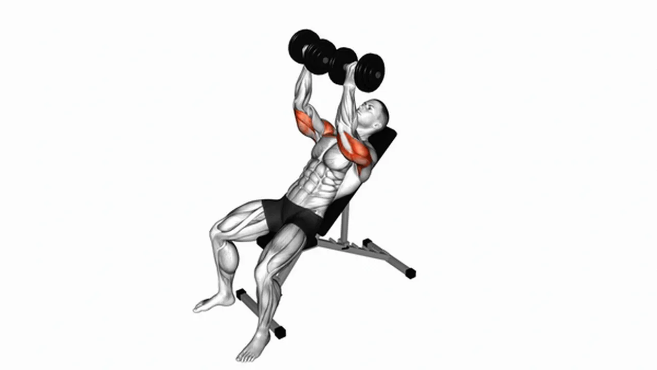 How to do the Dumbbell Incline Palm-in Press? Image