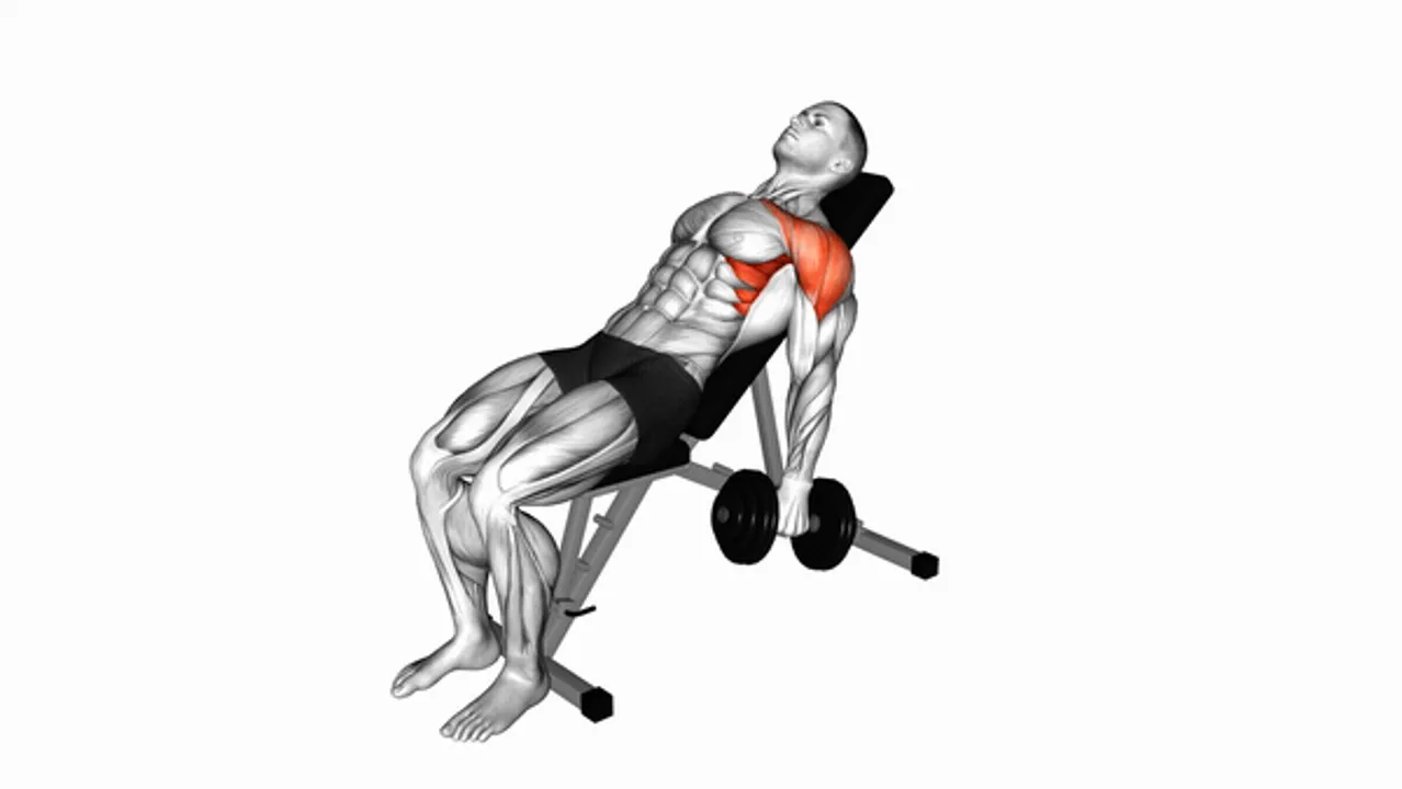 Dumbbell Incline Shoulder Raises