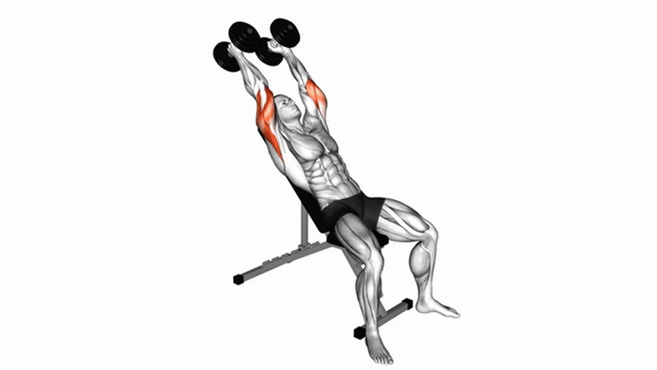 What are the benefits of dumbbell incline triceps extensions? Image