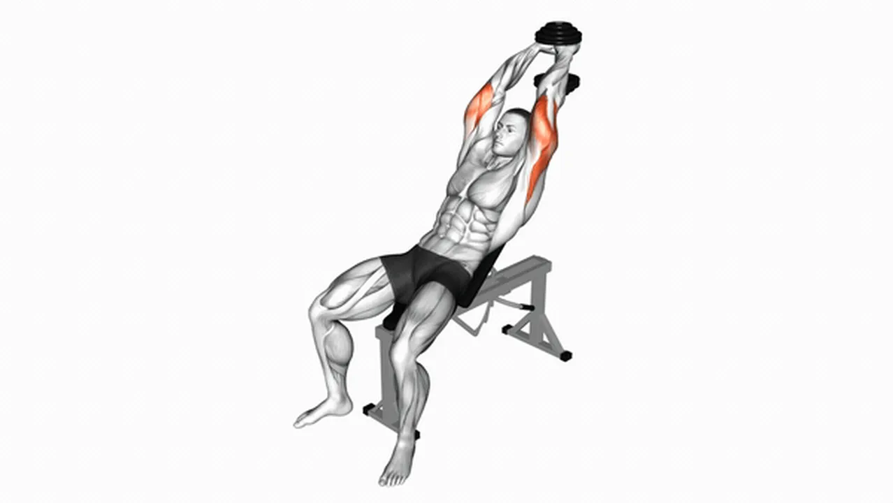 Common Dumbbell Incline Two-Arm Extension variations Image