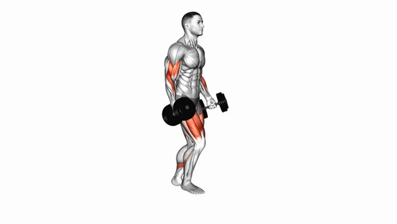 What are the benefits of Dumbbell Lunges with Bicep Curls? Image