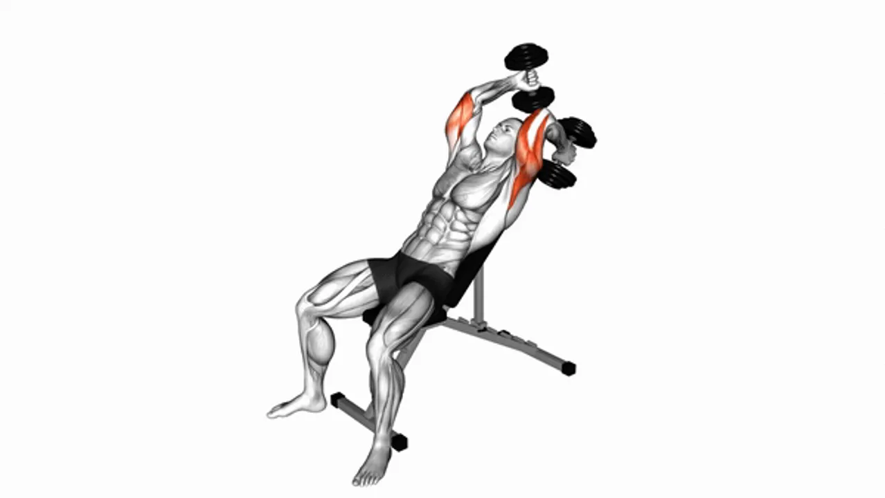 Dumbbell Lying Alternate Arm Extension