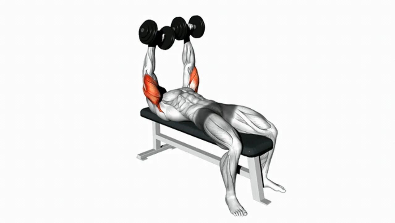 Dumbbell Lying Extensions