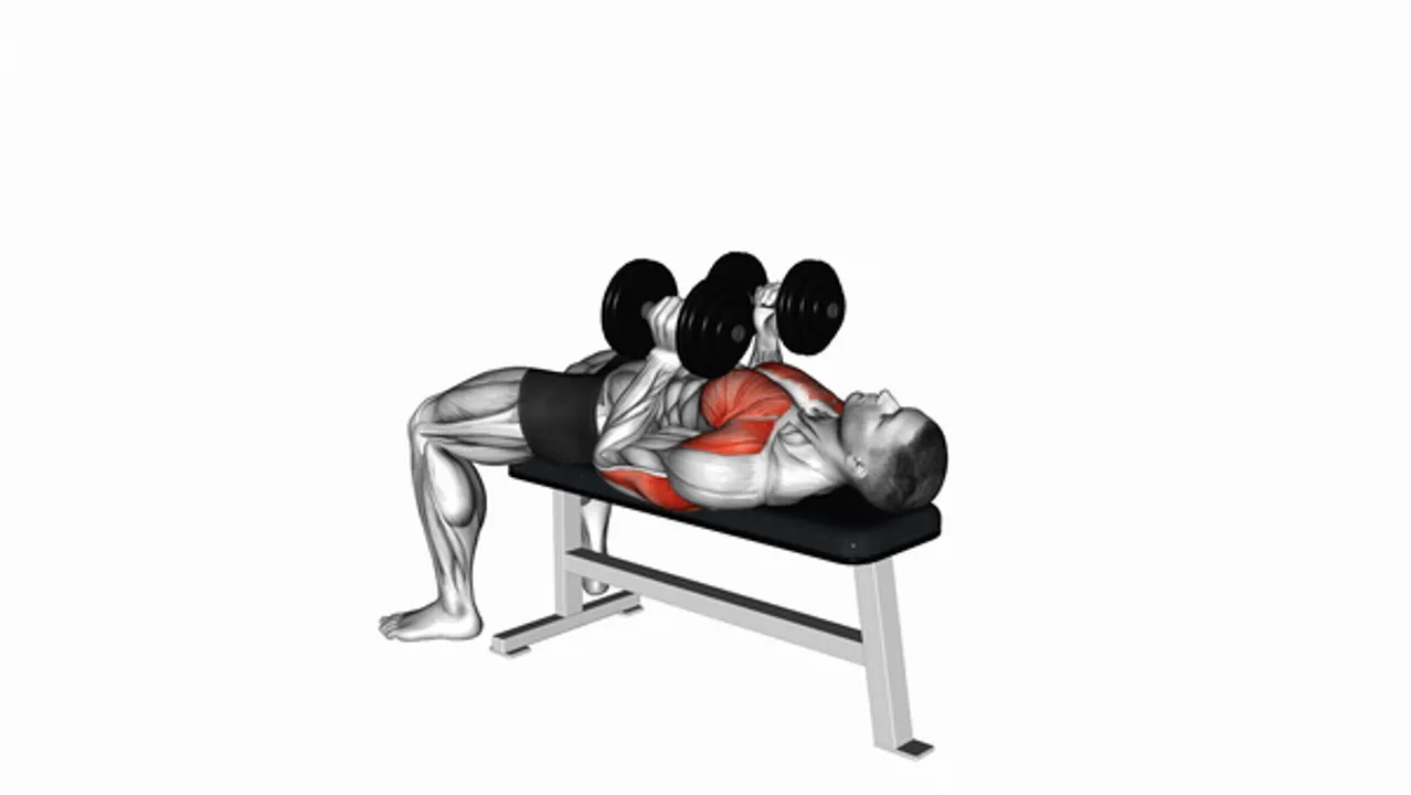 Dumbbell Lying Hammer Press