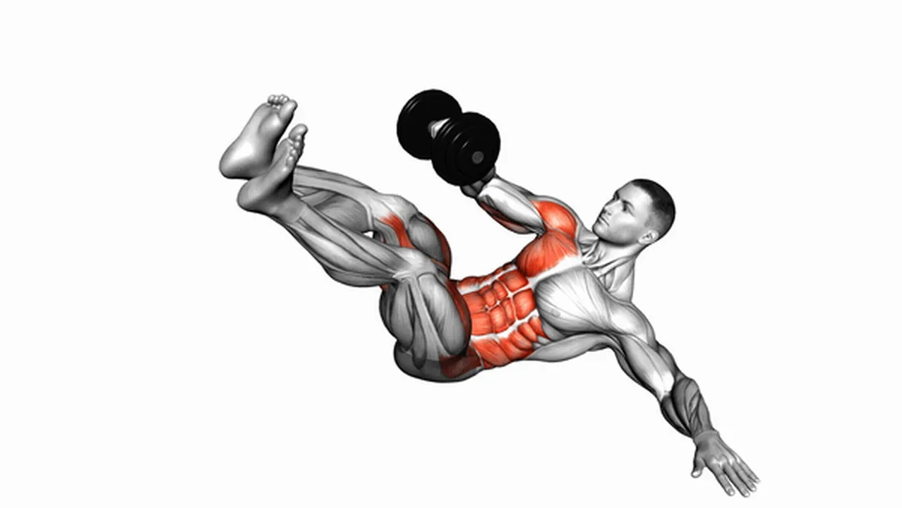 Common variations of Dumbbell Lying Oblique V-Ups Image