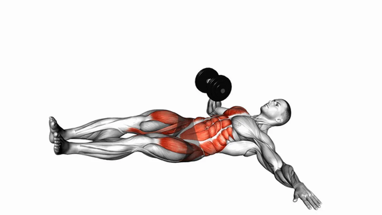 Common mistakes during Dumbbell Lying Oblique V-Ups Image