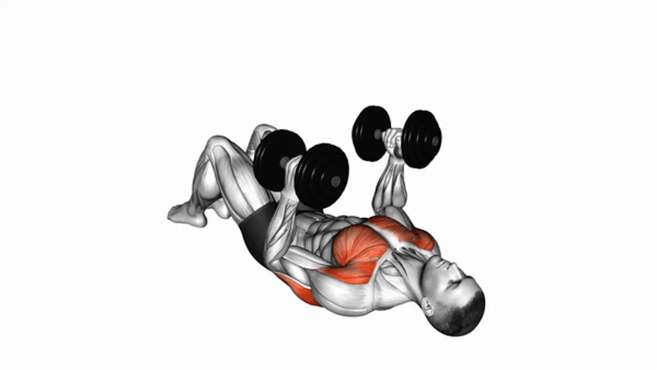 Dumbbell Lying on Floor Hammer Press