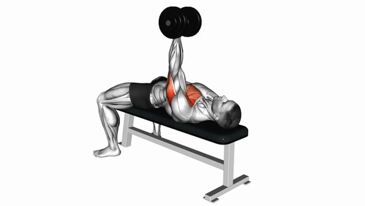 Common Dumbbell Lying One Arm Press variations Image