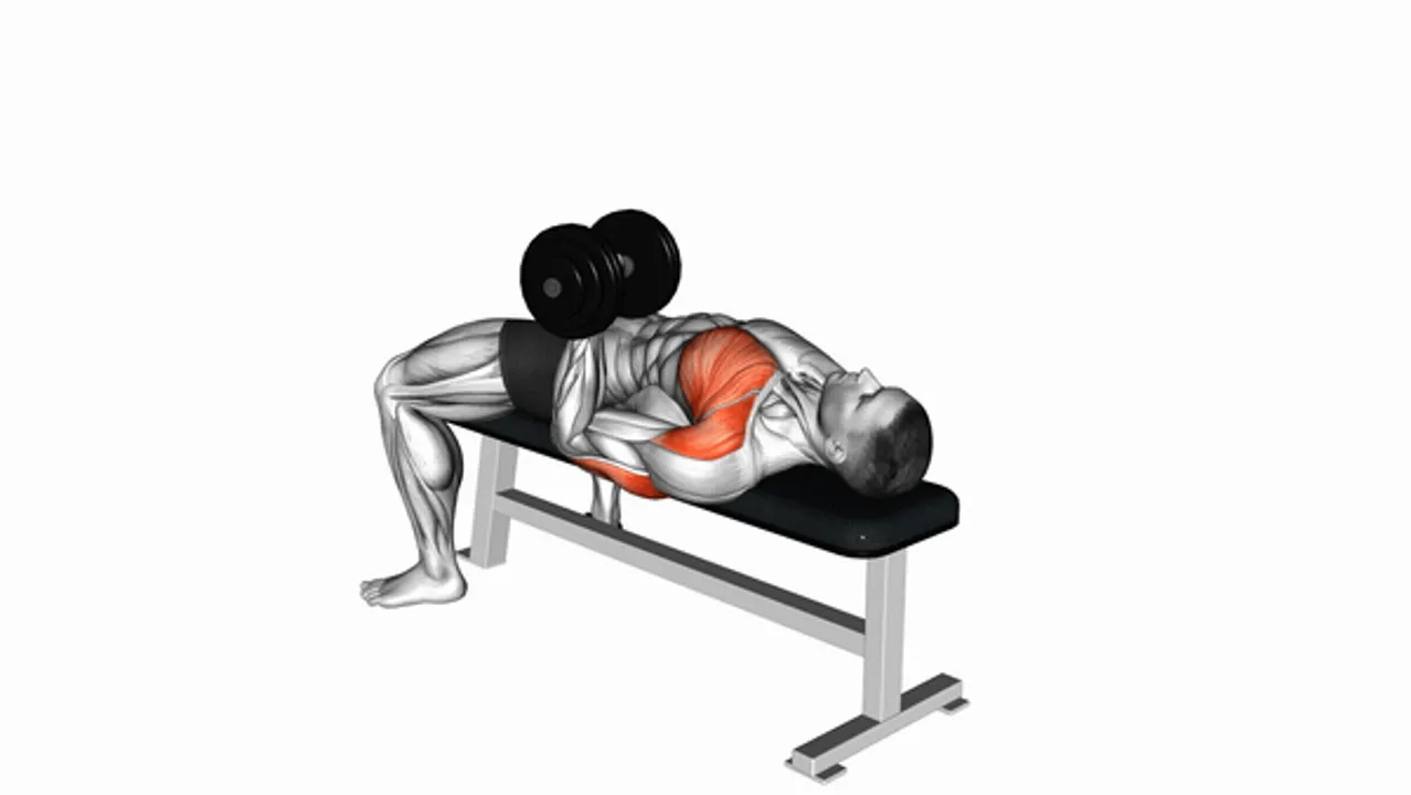 Dumbbell Lying One Arm Press