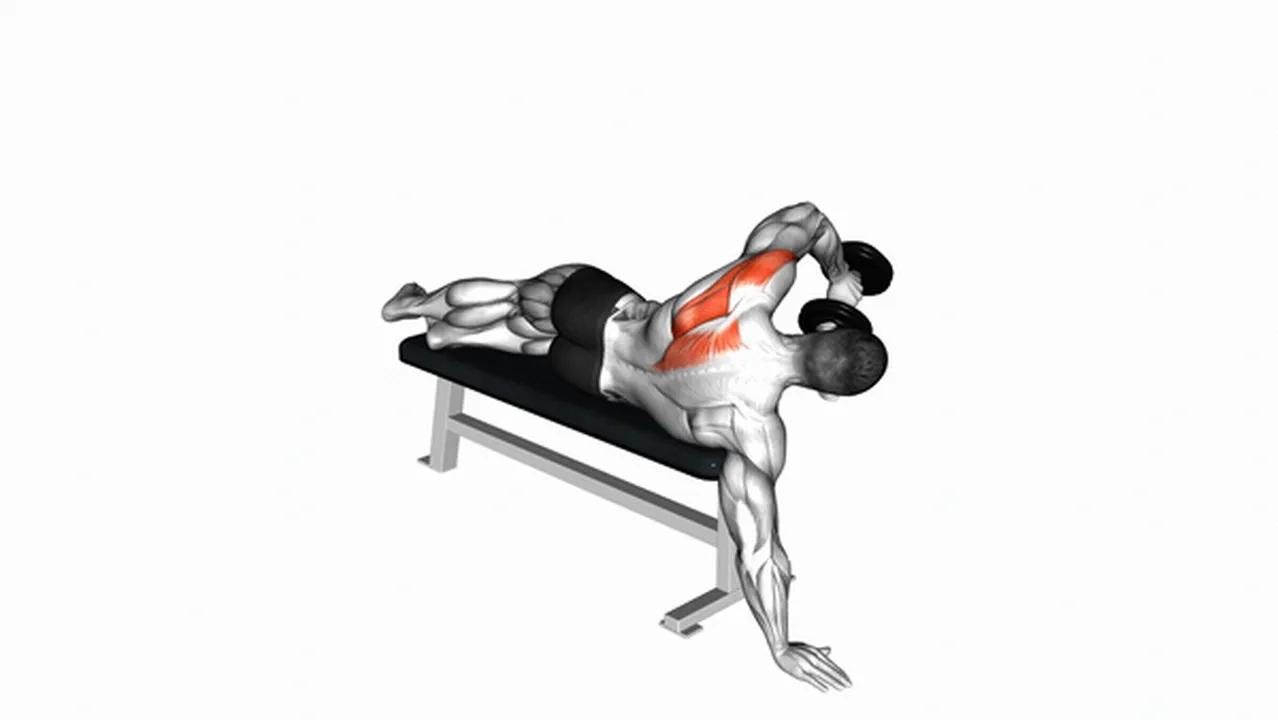 What are the benefits of Dumbbell Lying One Arm Rear Deltoid Raises? Image