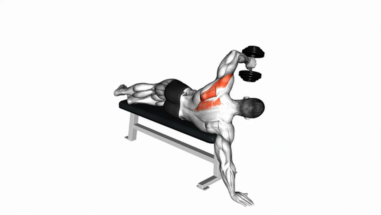 Common Dumbbell Lying One Arm Rear Deltoid Raise variations Image