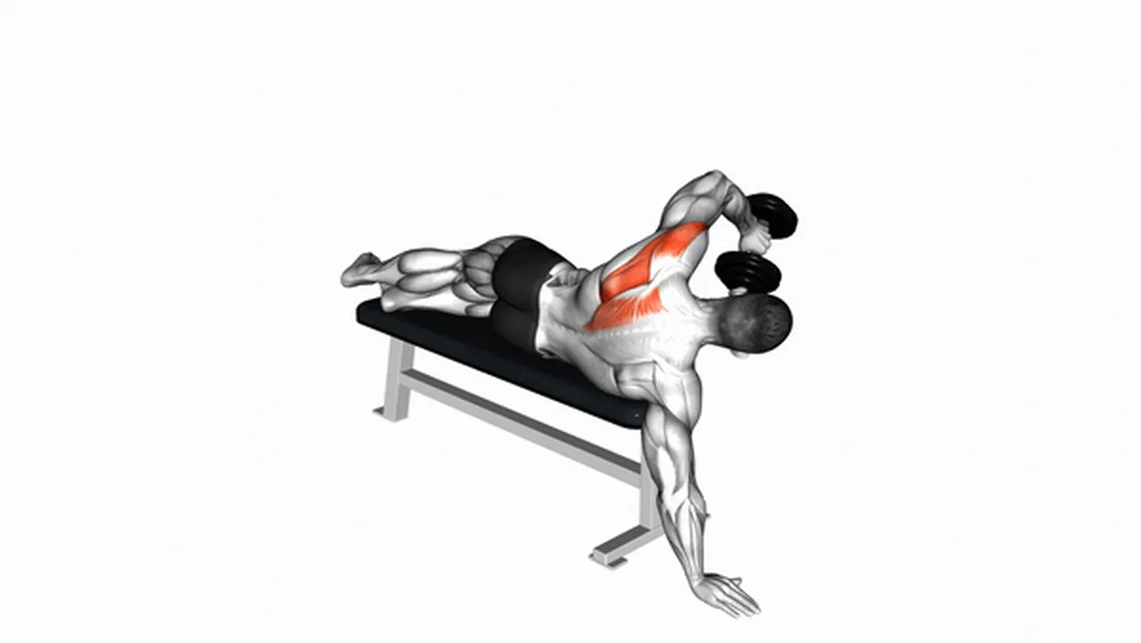 Common mistakes during Dumbbell Lying One Arm Rear Deltoid Raises Image