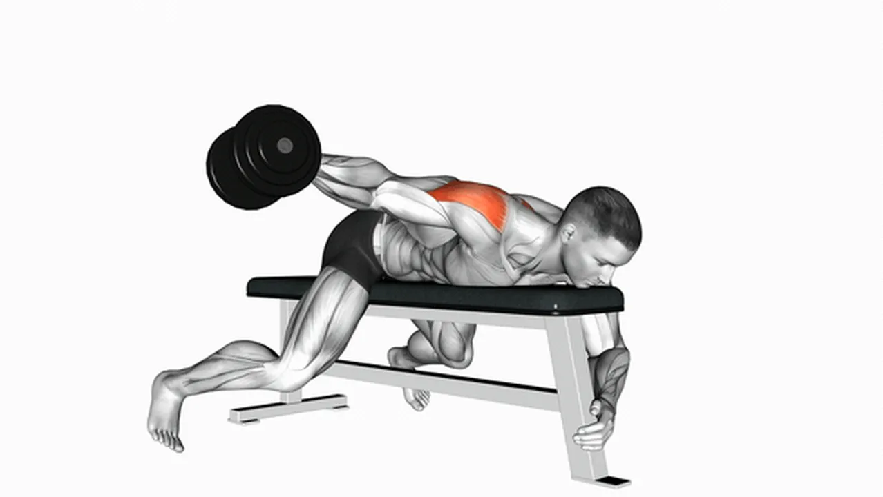 Common dumbbell lying one-arm rear lateral raise variations Image