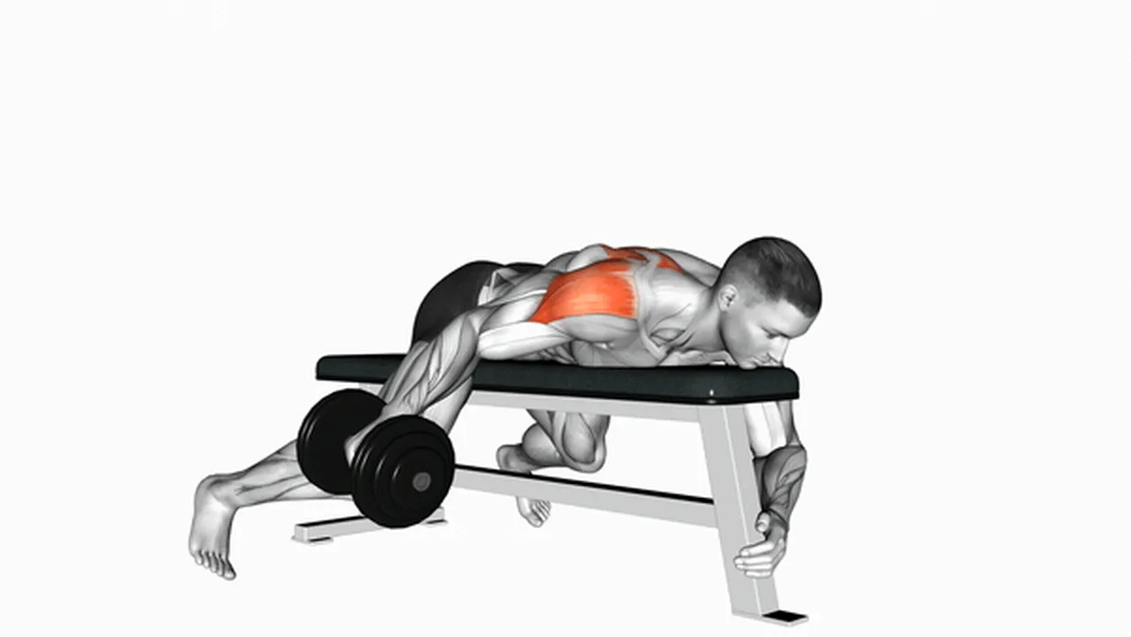 Common mistakes during dumbbell lying one-arm rear lateral raises Image