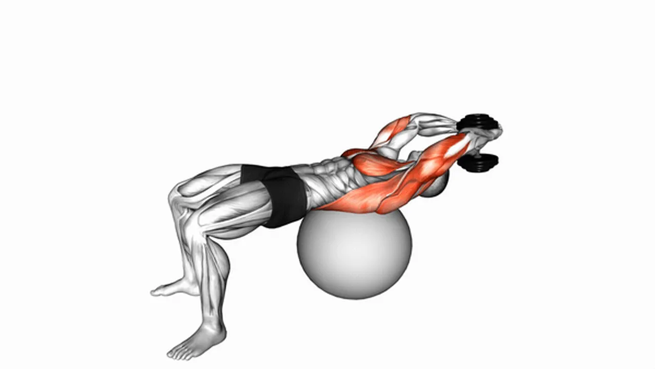 Common mistakes during Dumbbell Lying Pullovers on Exercise Ball Image