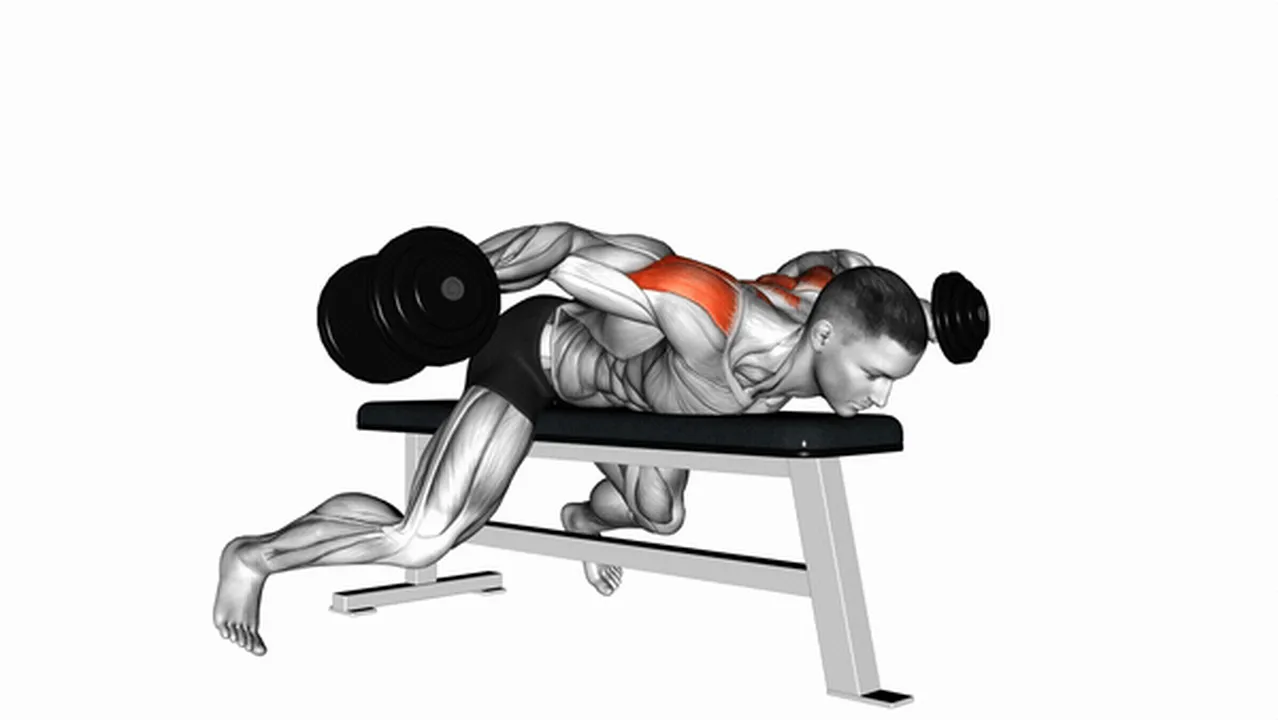 Common variations of dumbbell lying rear lateral raises Image