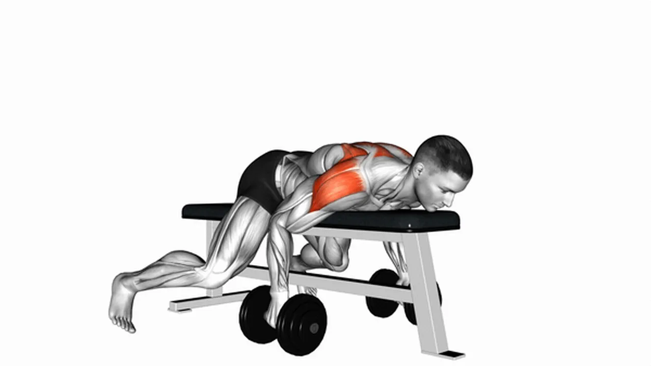 Common mistakes during dumbbell lying rear lateral raises Image