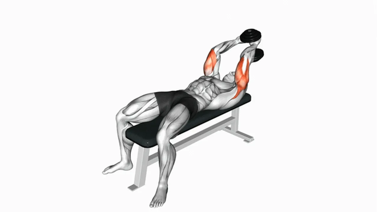 What are the benefits of the Dumbbell Lying Single Arm Extension? Image