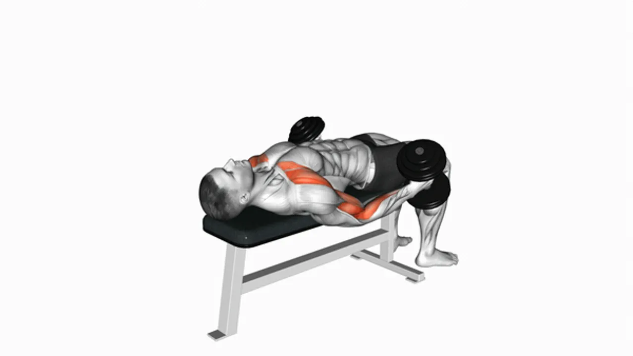 Dumbbell Lying Supine Curl