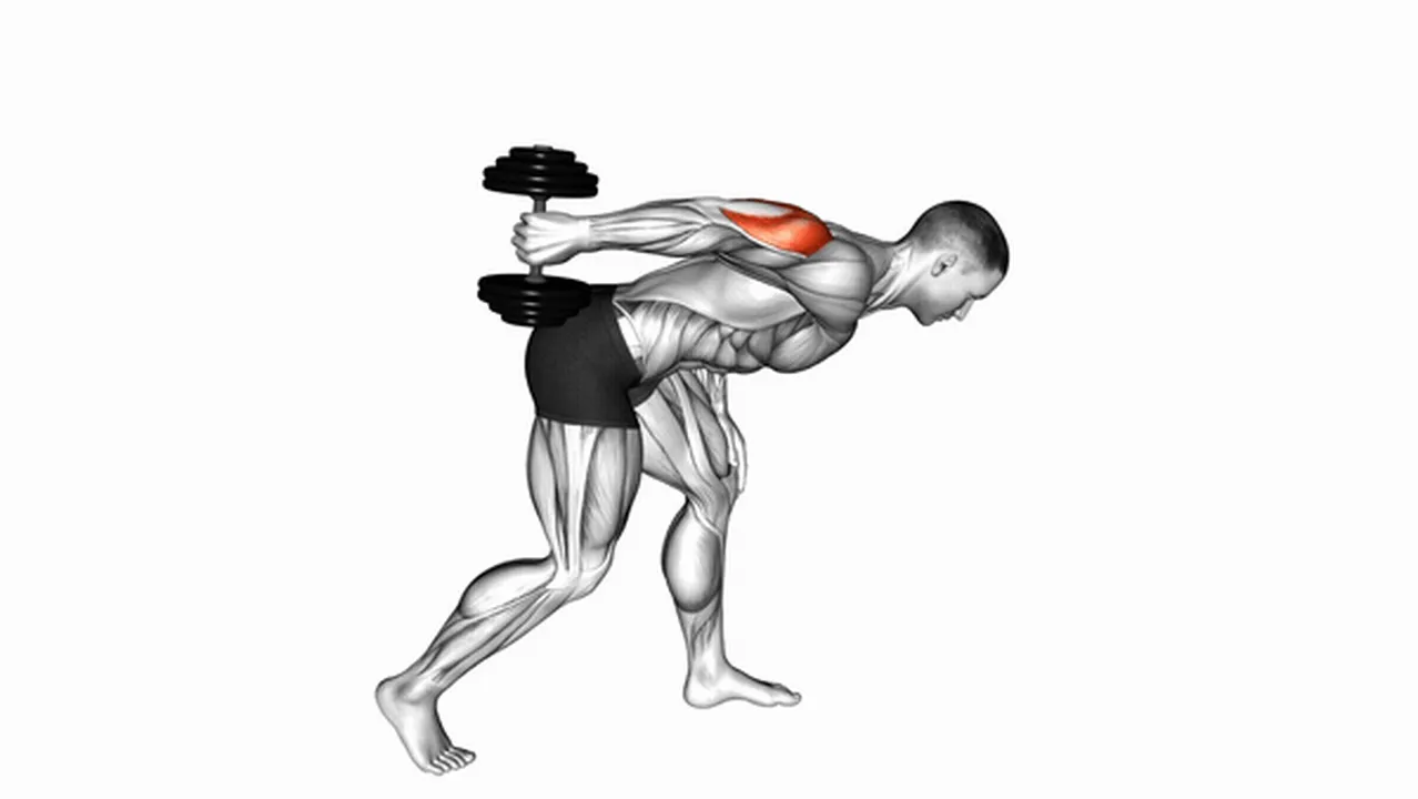 Common dumbbell one arm kickback variations Image