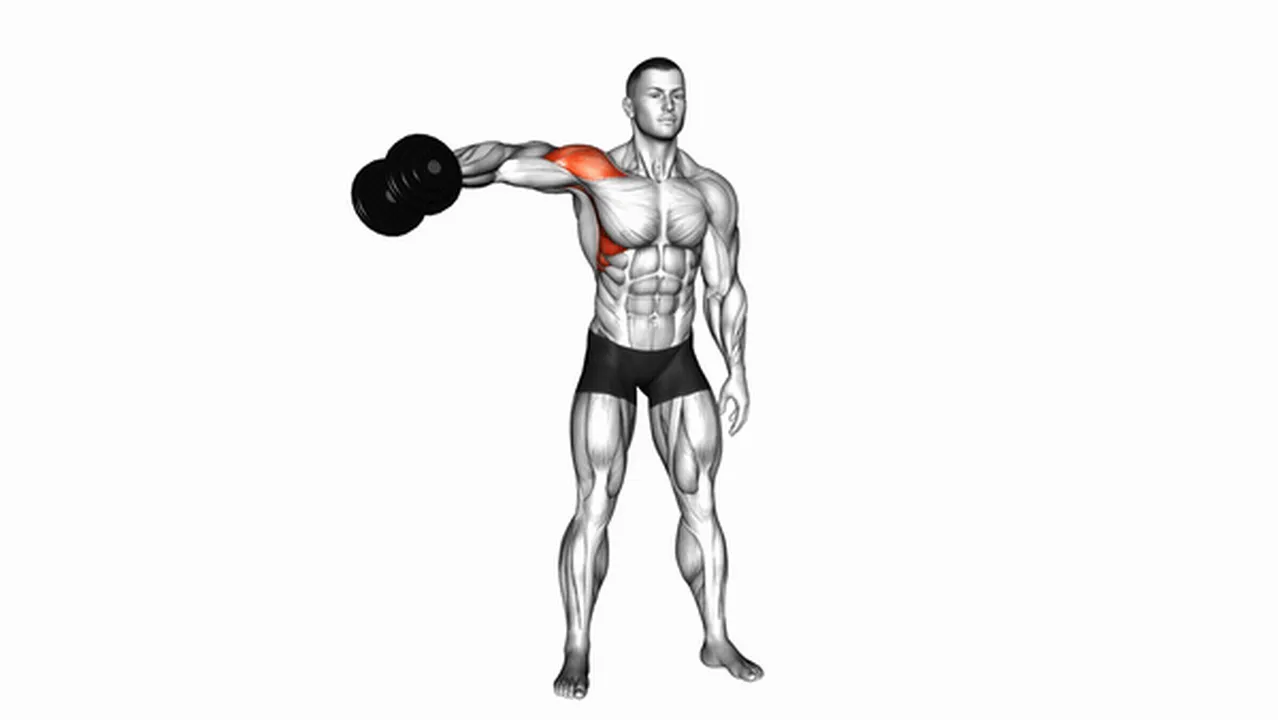 How to do Dumbbell One-Arm Lateral Raises? Image