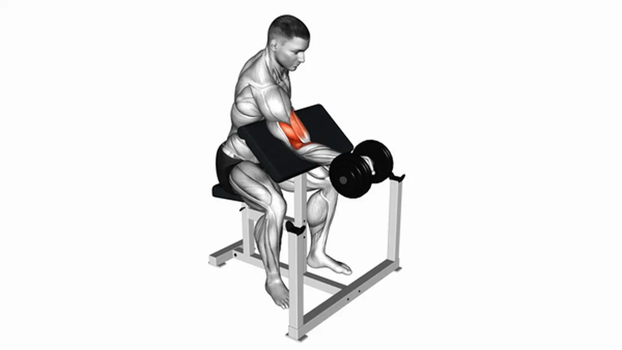 Common Dumbbell One-Arm Reverse Preacher Curl Variations Image