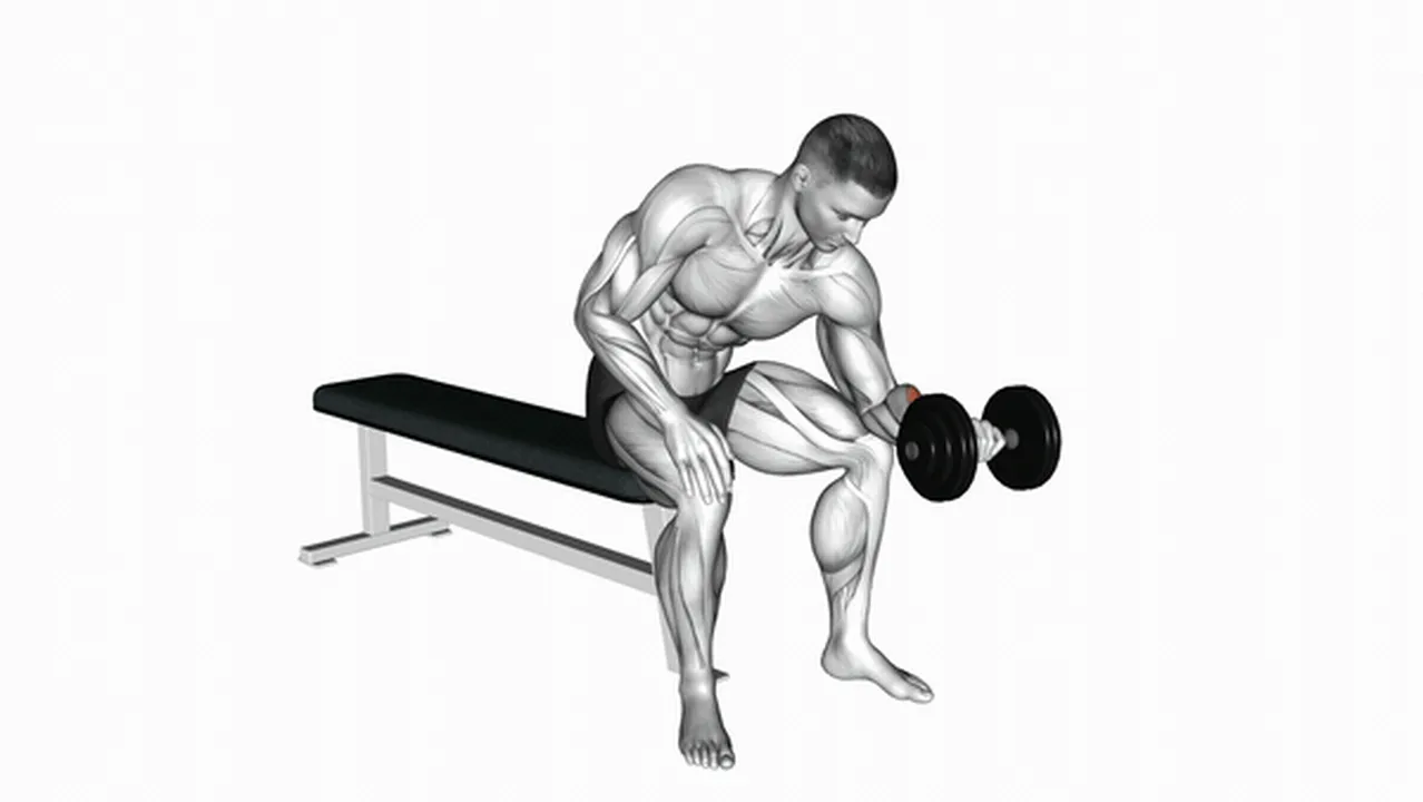 How to do Dumbbell One-Arm Reverse Wrist Curls? Image