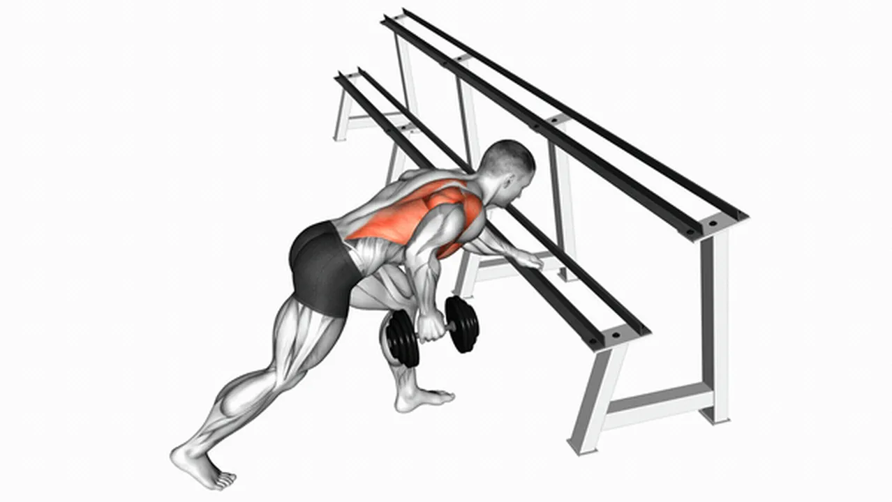 What are the benefits of Dumbbell One Arm Row with Rack Support? Image