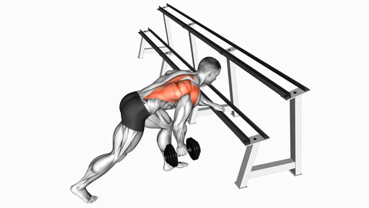 Common mistakes during Dumbbell One Arm Row with Rack Support Image