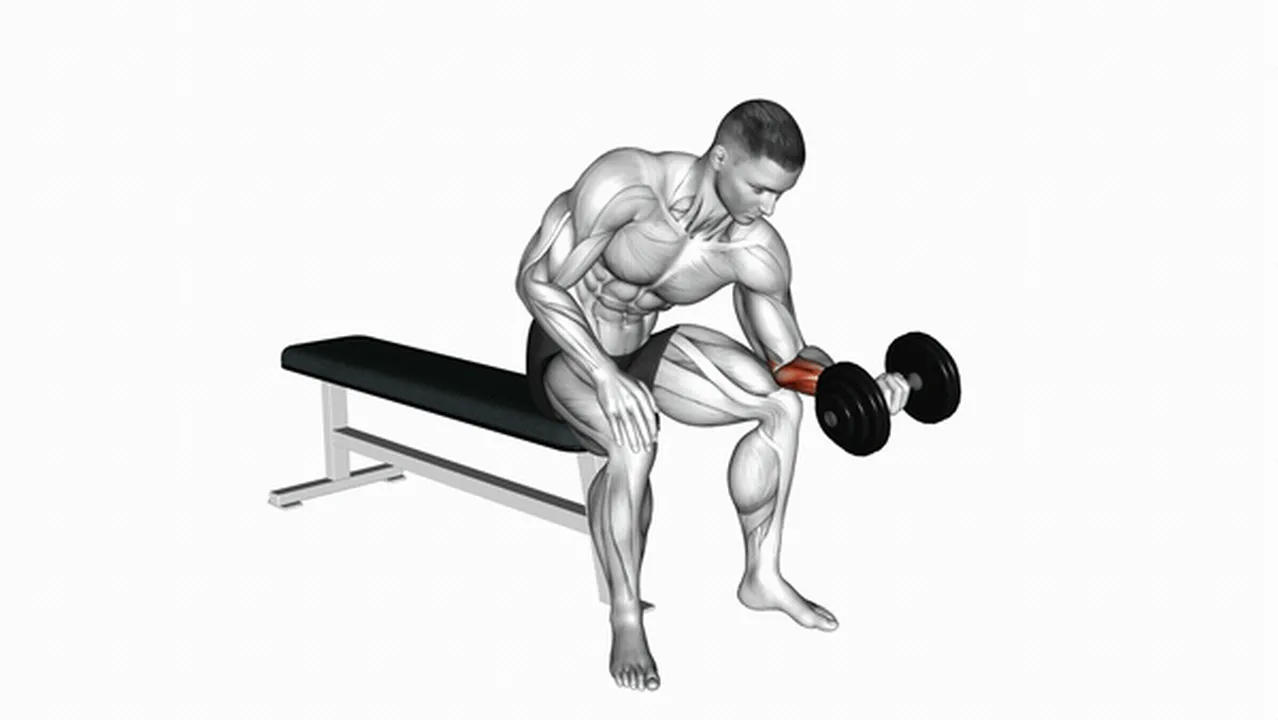 Common dumbbell one-arm wrist curl variations Image