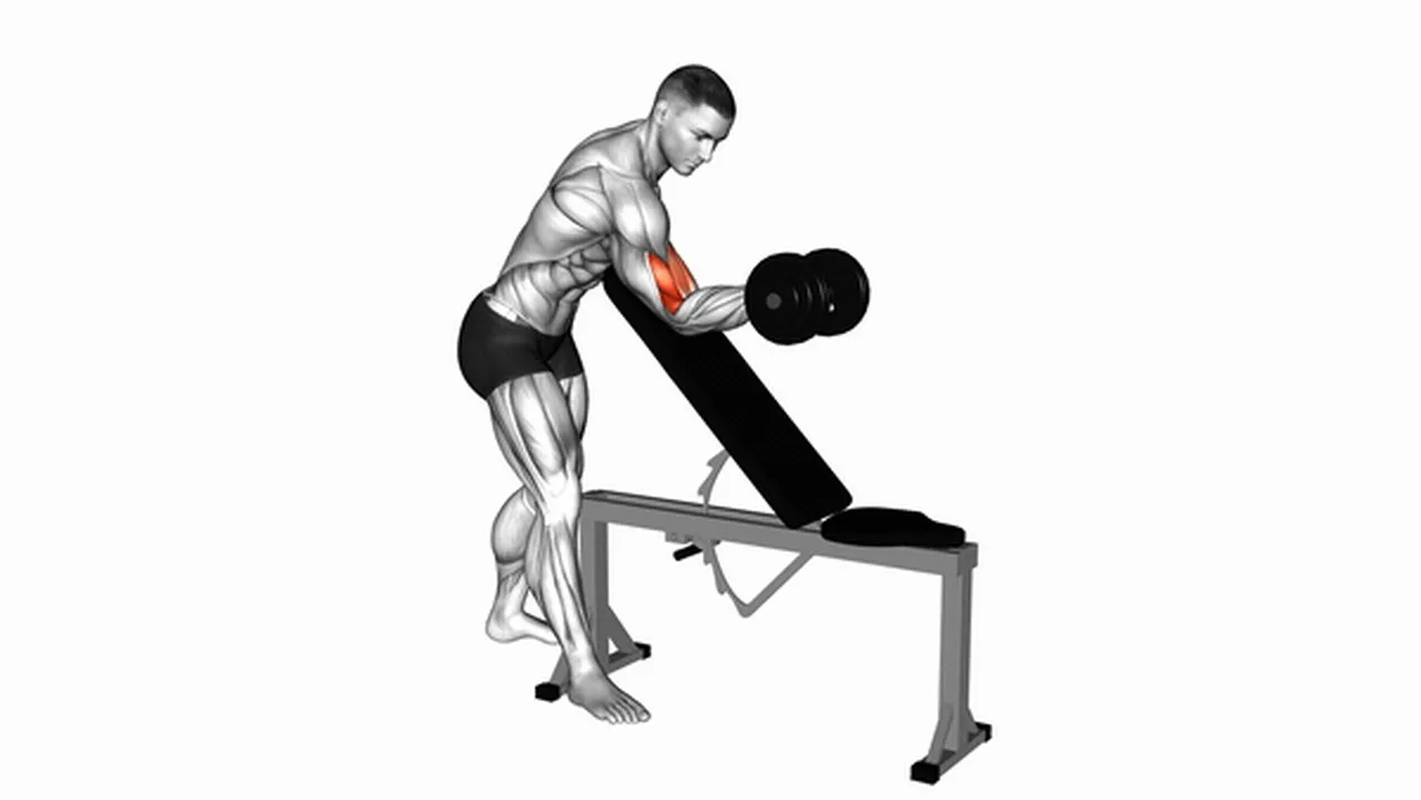 Common mistakes during Dumbbell One Arm Zottman Preacher Curls Image