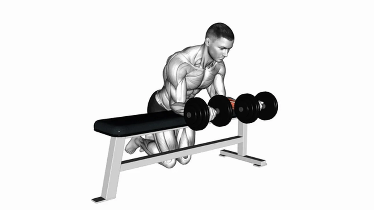 How to do Dumbbell Over Bench Reverse Wrist Curl? Image