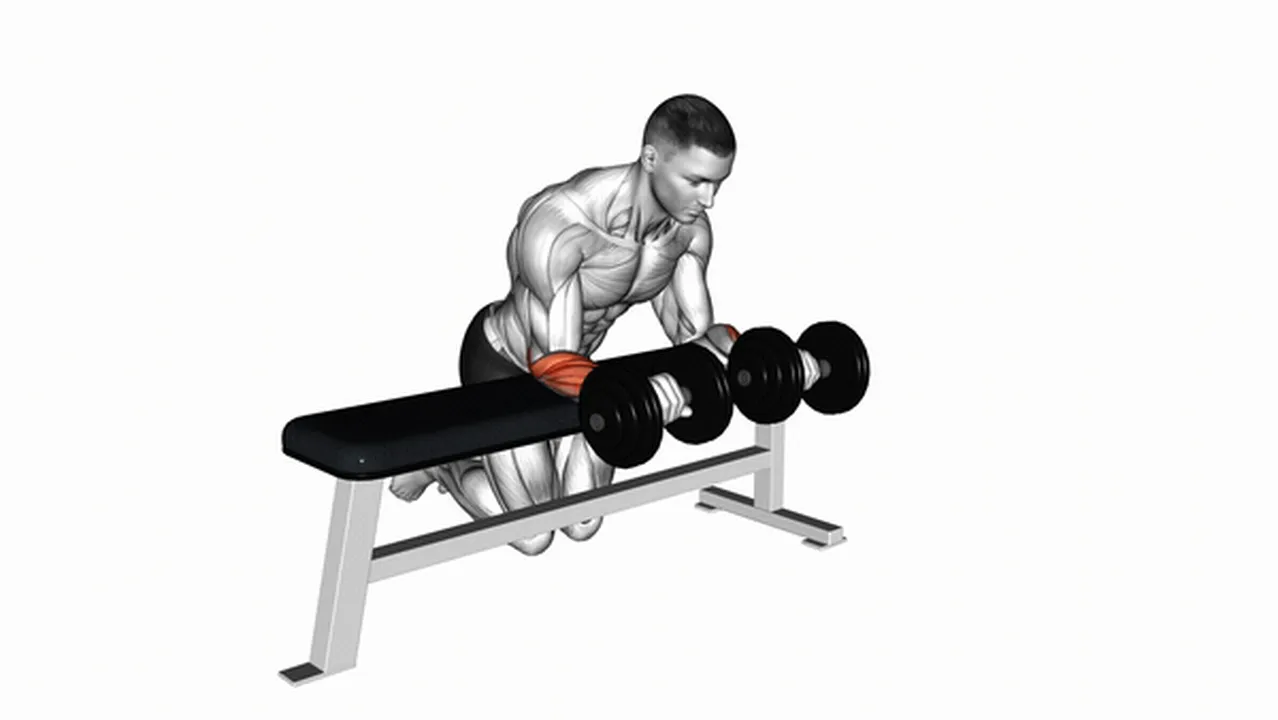 Common Dumbbell Over Bench Wrist Curl variations Image