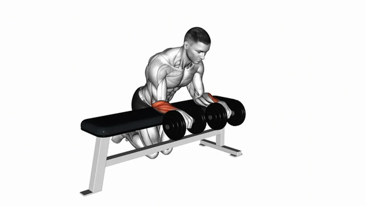 Common mistakes during Dumbbell Over Bench Wrist Curls Image