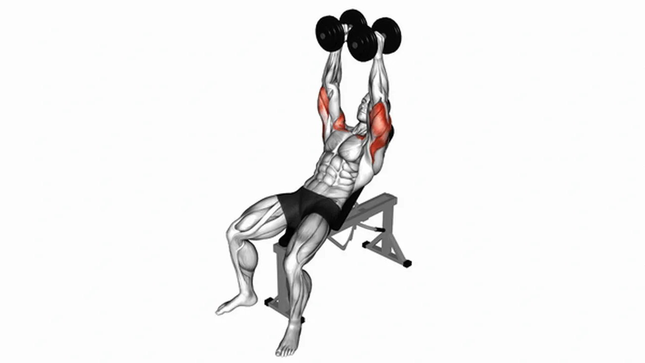 How to do Dumbbell Palms-In Incline Bench Press? Image