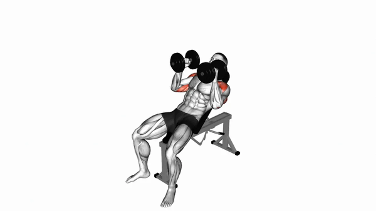 Dumbbell Palms-In Incline Bench Press