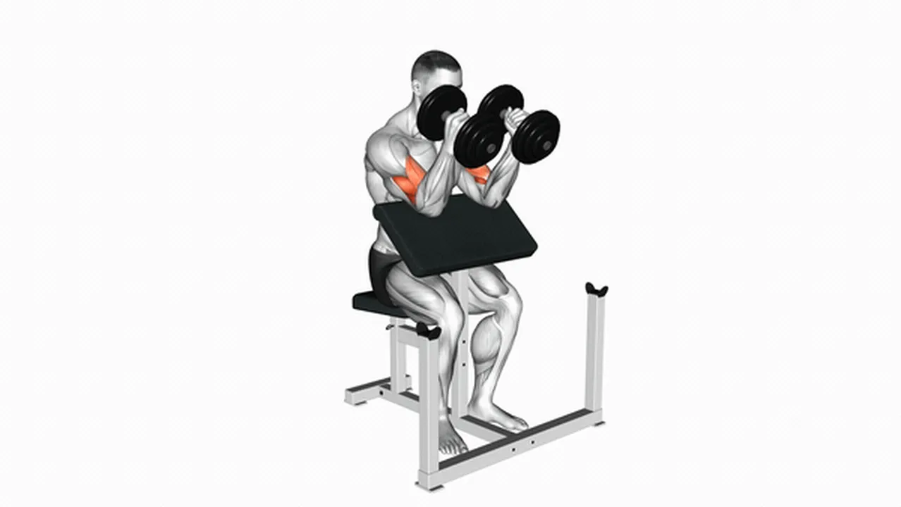 How to do Dumbbell Peacher Hammer Curls? Image