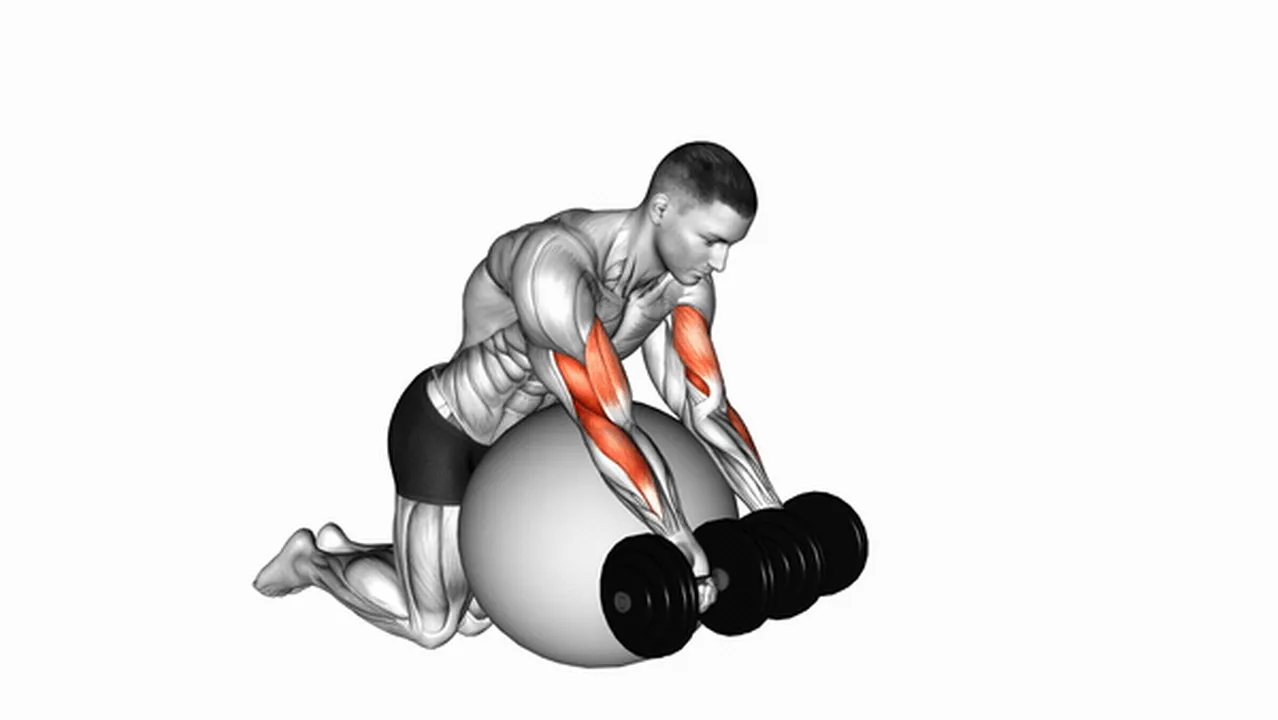 What are the benefits of the Dumbbell Preacher Curl on Exercise Ball? Image