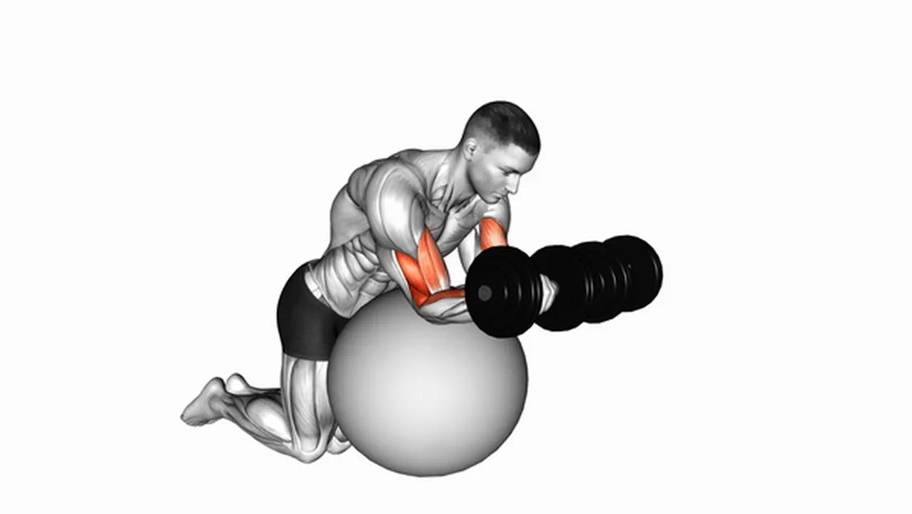 Common mistakes during Dumbbell Preacher Curls on Exercise Ball Image