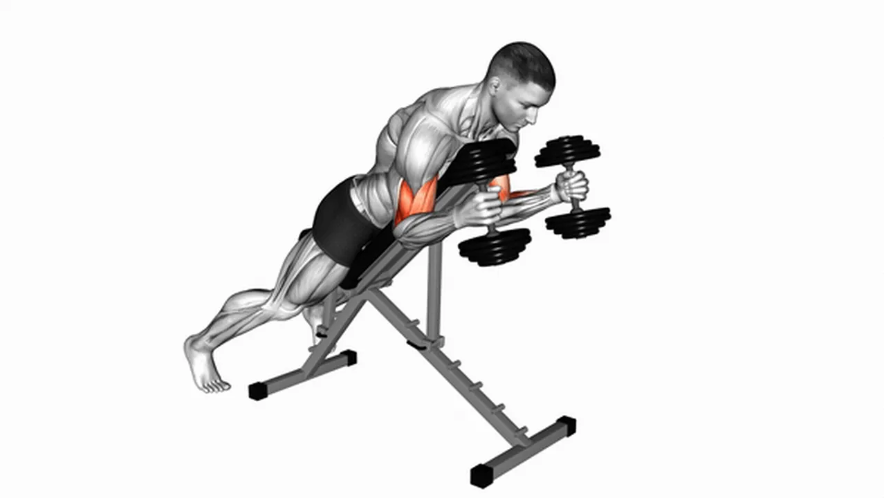 How to do dumbbell prone incline hammer curls? Image