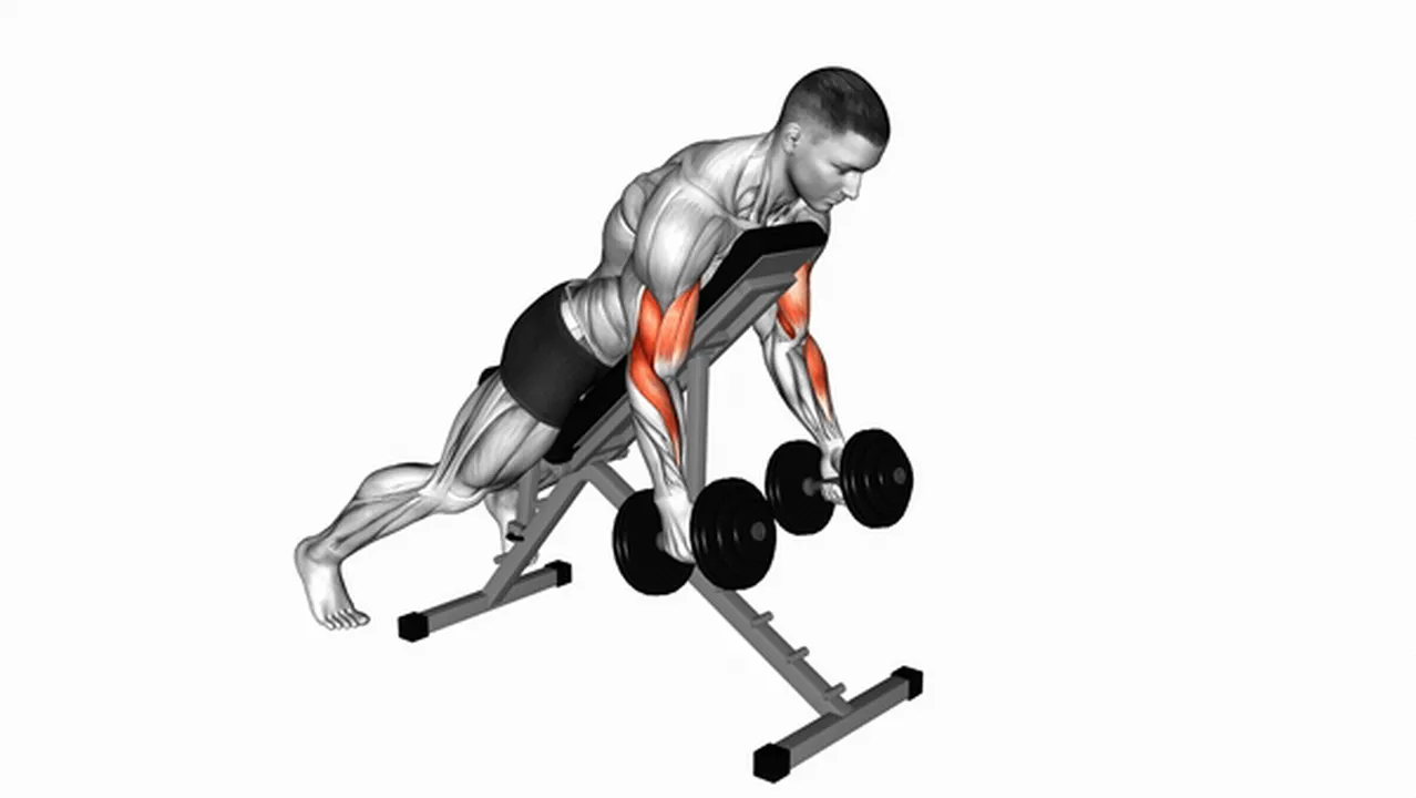 Common mistakes during dumbbell prone incline hammer curls Image