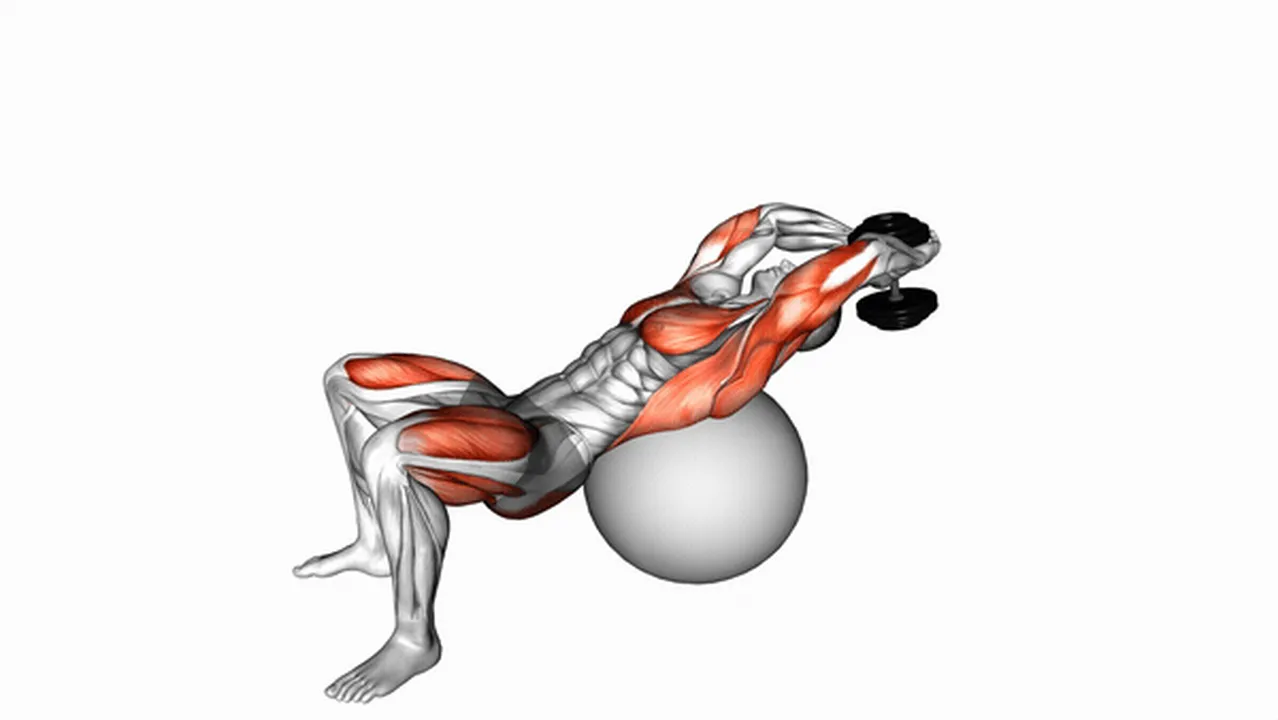 Common mistakes during Dumbbell Pullover Hip Extension on Exercise Ball Image