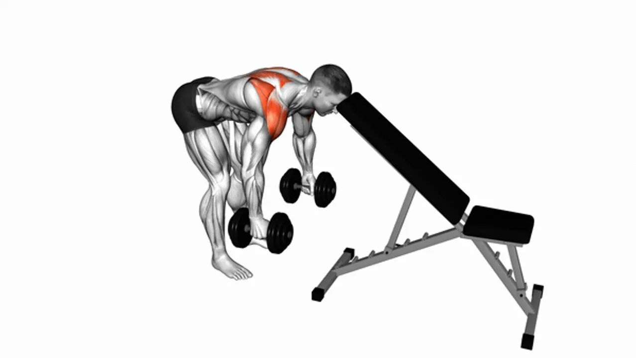 Dumbbell Rear Lateral Raise with Head Support