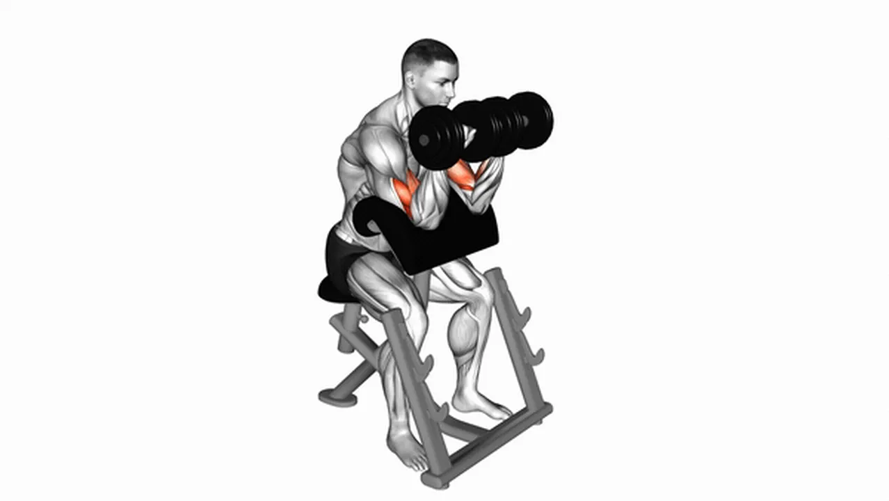 Common mistakes during dumbbell reverse preacher curls Image