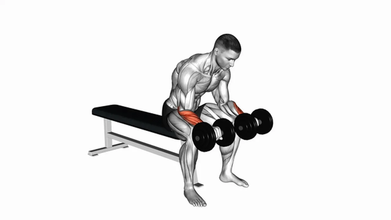 Common dumbbell reverse wrist curl variations Image