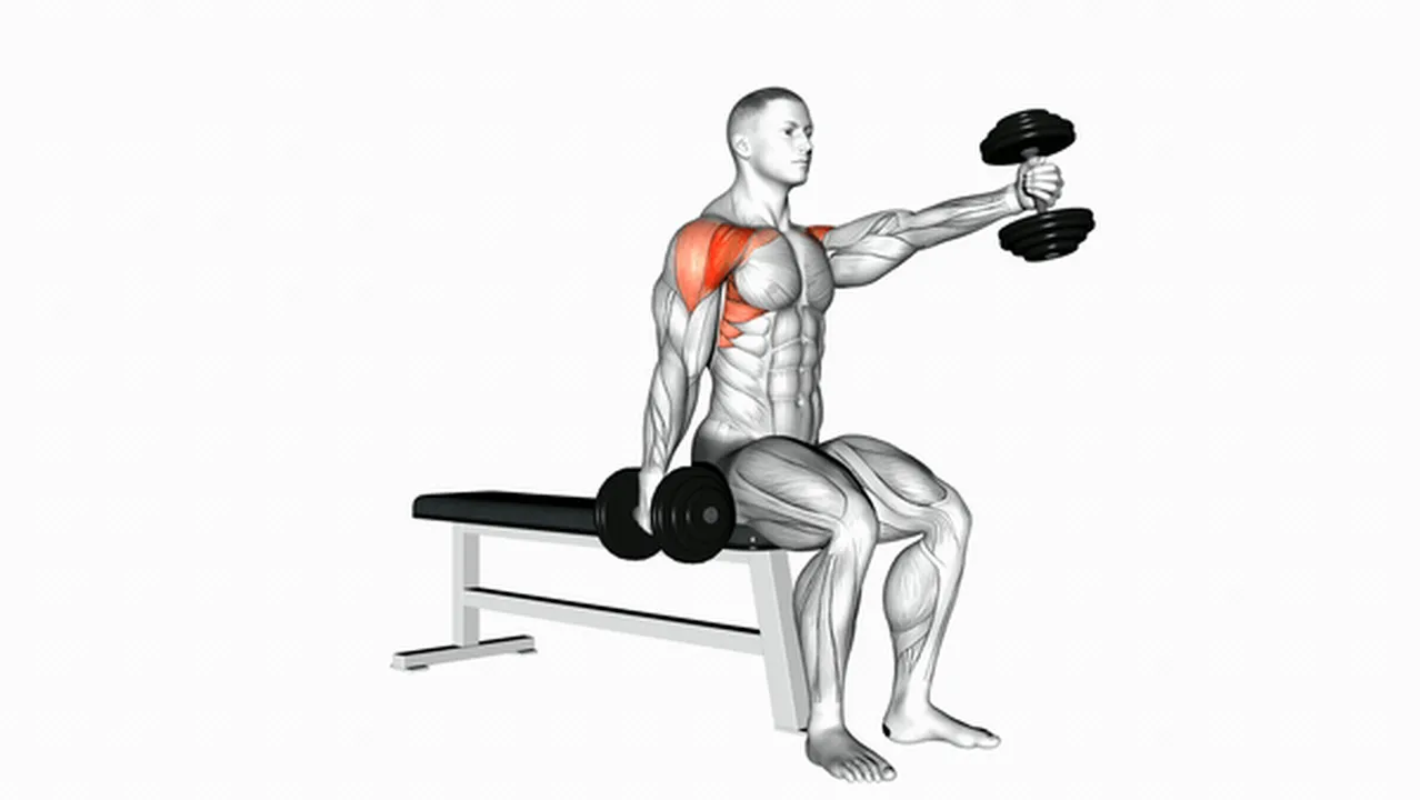 What are the benefits of Dumbbell Seated Alternate Front Raises? Image