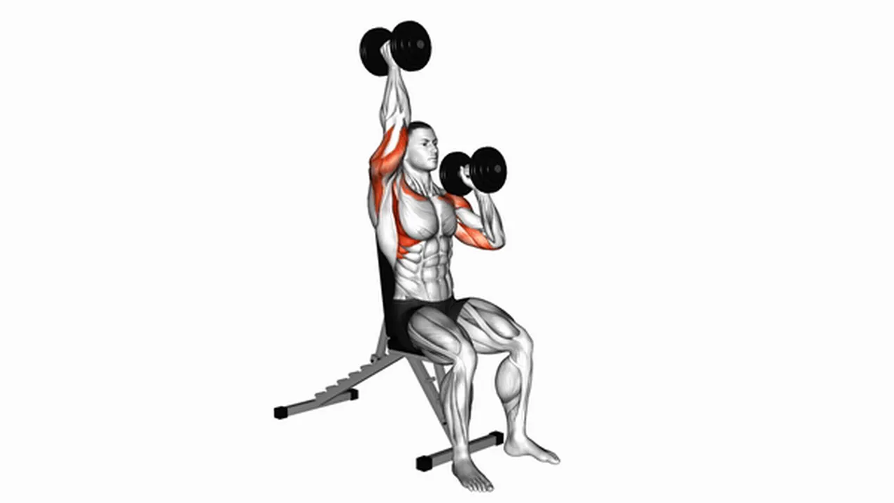 How to do the Dumbbell Seated Alternate Press? Image