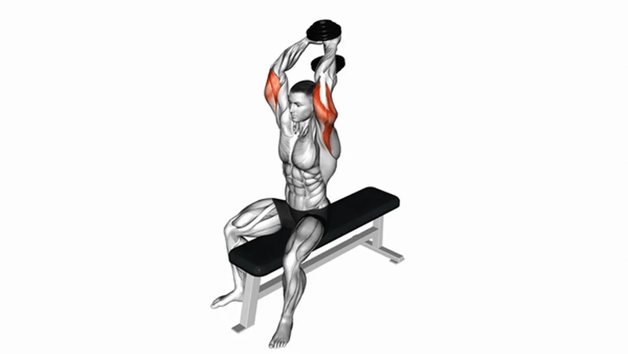 What are the benefits of the Dumbbell Seated Bench Extension? Image