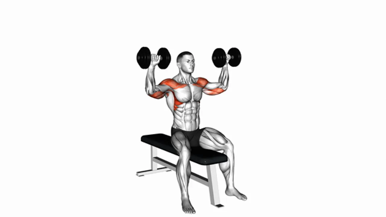 Dumbbell Seated Bench Press